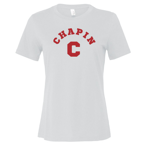  Bella + Canvas Womens White Relaxed Cotton T Shirt - Chapin C