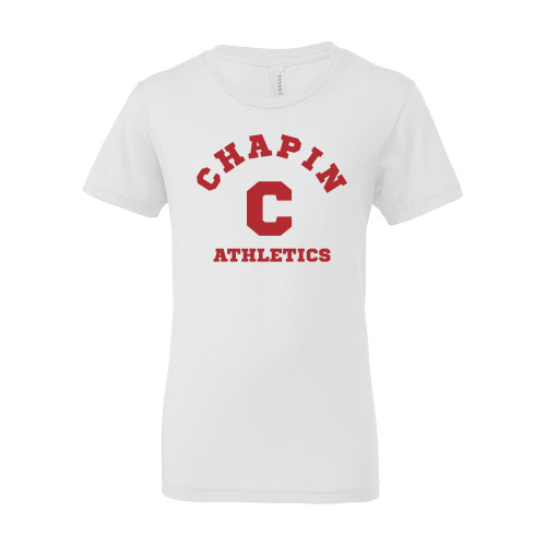  Bella + Canvas Youth White Jersey T Shirt - Chapin Athletics