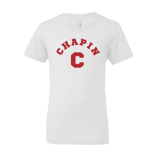  Bella + Canvas Youth White Jersey T Shirt - Chapin C