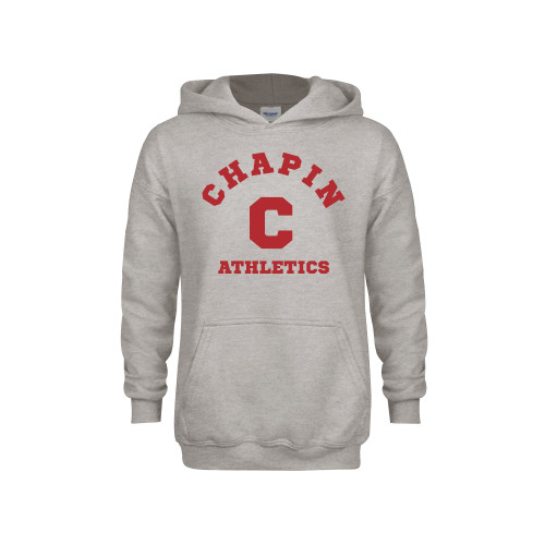 Youth Grey Fleece Hood - Chapin Athletics