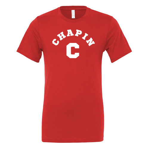  Bella + Canvas Red Jersey Cotton T Shirt - Chapin C