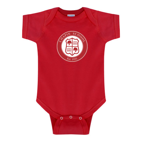 Chapin School Red Infant Onesie