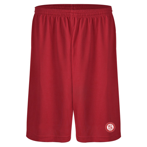 Red Performance Classic 9 Inch Short - Chapin School Seal