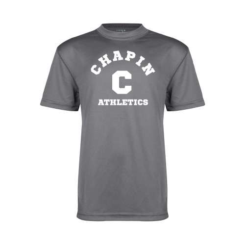  Youth Performance Grey Concrete Tee - Chapin Athletics