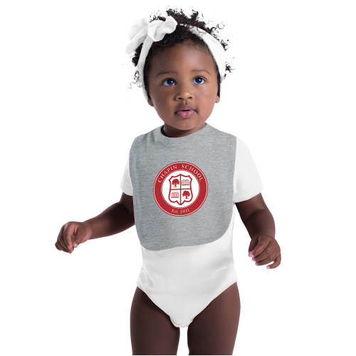  Grey Baby Bib - Chapin School Seal