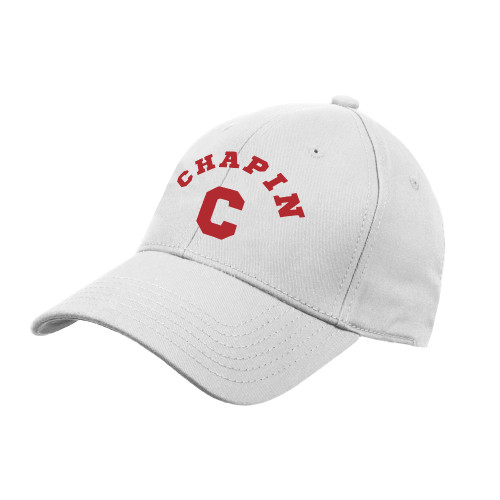  White Structured Adjustable Pro Style Hat - Chapin C