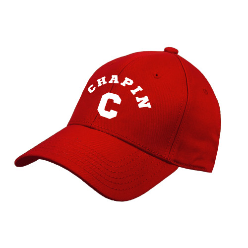  Red Structured Adjustable Pro Style Hat - Chapin C