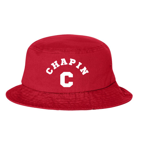 Sportsman Red Bucket Hat - Chapin C