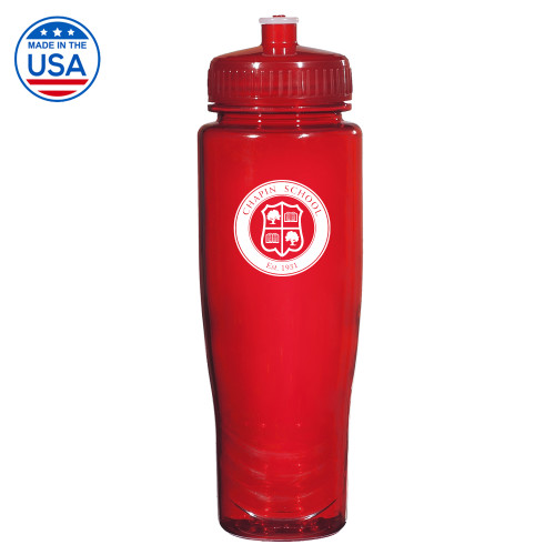  Spectrum Red Sport Bottle 28oz - Chapin School Seal