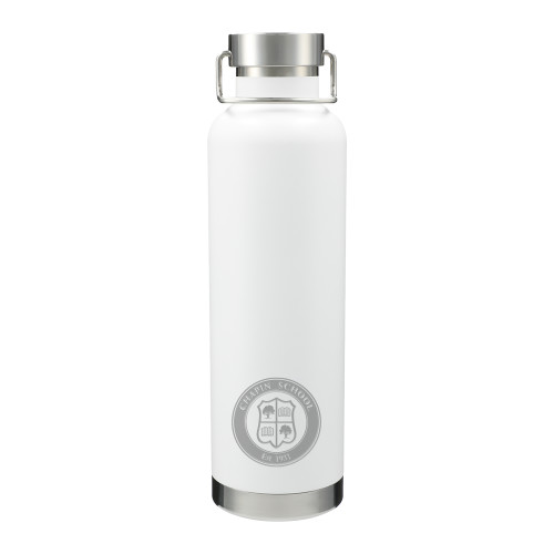  Thor Copper Vacuum Insulated White Bottle 32oz - Chapin School Seal Engraved