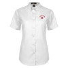 Thumbnail image for  Womens White Twill Button Up Short Sleeve