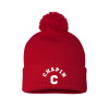 Thumbnail image for  Sportsman Red Pom Pom Cuffed Beanie