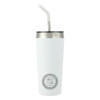 Thumbnail image for  Faye White Vacuum Tumbler w/ Stainless Steel Straw 20 oz