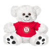 Thumbnail image for  Plush Big Paw 8 1/2 inch White Bear w/Red Shirt