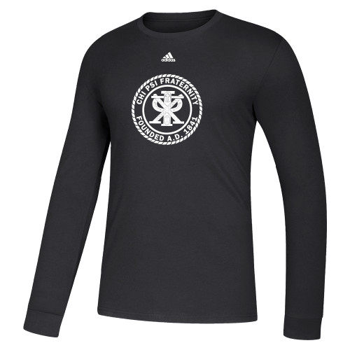  Adidas Black Fresh Long Sleeve Tee - Chi Psi Seal