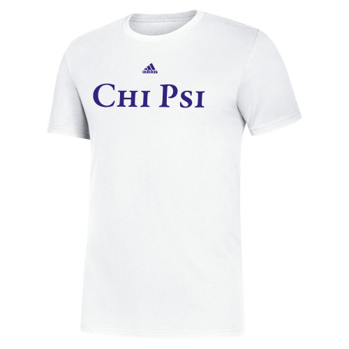  Adidas White Fresh Tee - Chi Psi