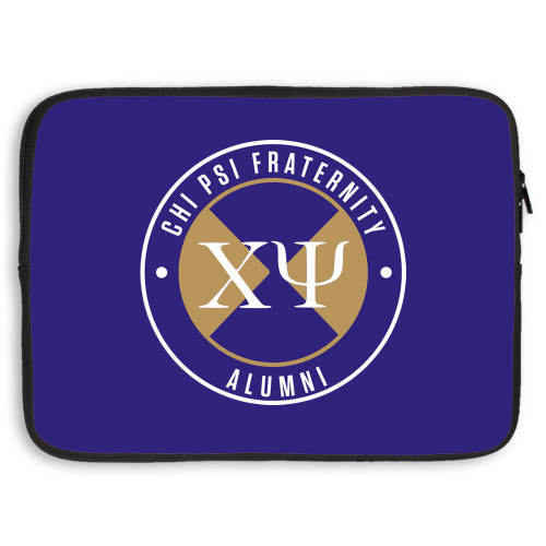  15 inch Neoprene Laptop Sleeve - Chi Psi Alumni