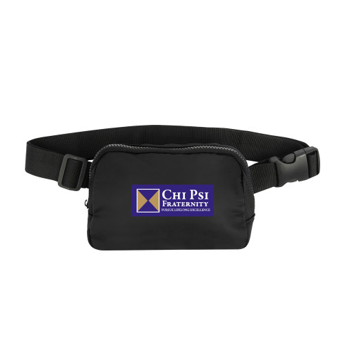  Anywhere Black Belt Bag - Chi Psi Fraternity Pursue Lifelong Excellence