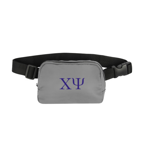  Anywhere Grey Belt Bag - Chi Psi Greek Letters