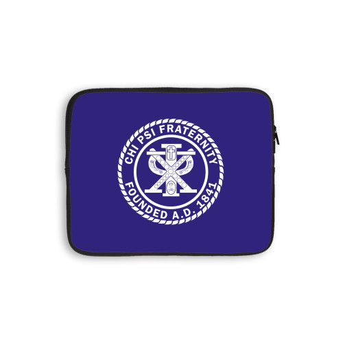  10 inch Neoprene iPad/Tablet Sleeve - Chi Psi Seal