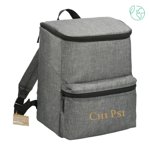  Excursion Charcoal Recycled 20 Can Backpack Cooler - Chi Psi