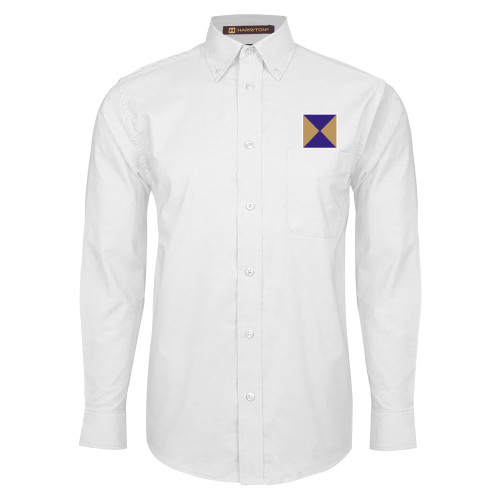  White Oxford Long Sleeve Shirt - Chi Psi Hourglass