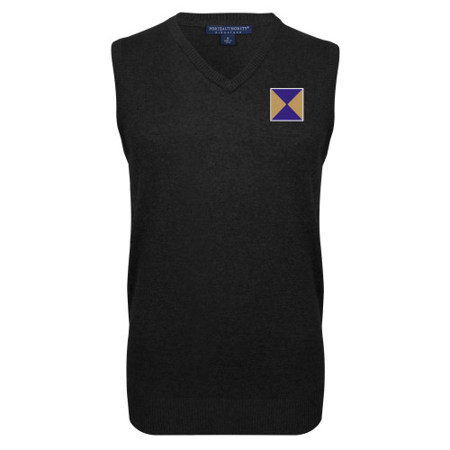  Black VNeck Sweater Vest - Chi Psi Hourglass