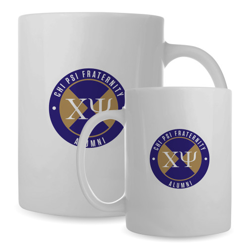  Full Color White Mug 15oz - Chi Psi Alumni
