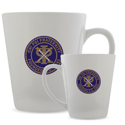  Full Color Latte Mug 12oz - Chi Psi Seal