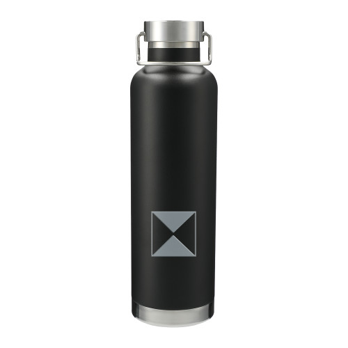  Thor Copper Vacuum Insulated Black Bottle 32oz - Chi Psi Hourglass Engraved