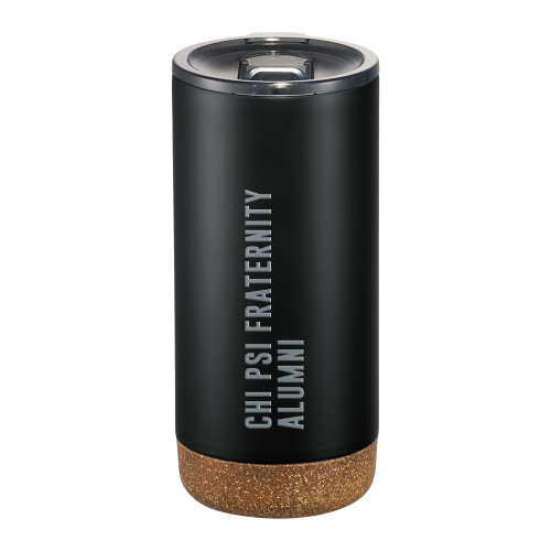  Valhalla Vacuum Insulated Black Tumbler 16oz - Chi Psi Fraternity Alumni Engraved