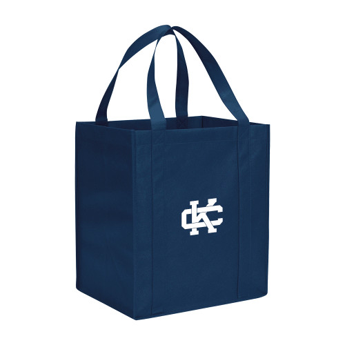  Non Woven Navy Grocery Tote - Spirit Mark