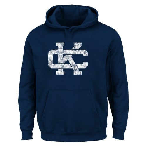  Extended Navy Hoodie - CK Distressed