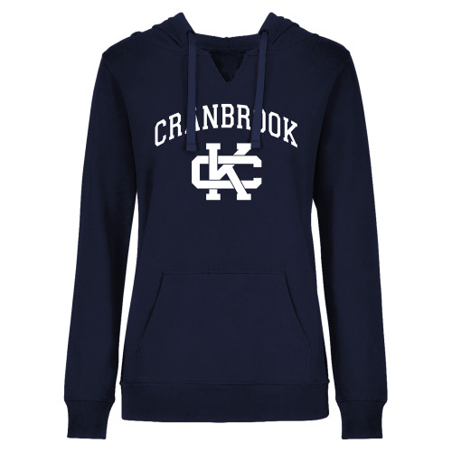  Womens Plus Navy Hoodie - Cranbrook CK