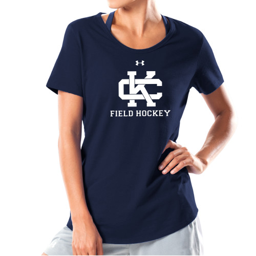  Under Armour Womens Navy Charged Cotton Tee - CK Field Hockey