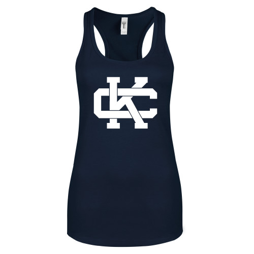  Next Level Womens Navy Racerback Tank  - Spirit Mark