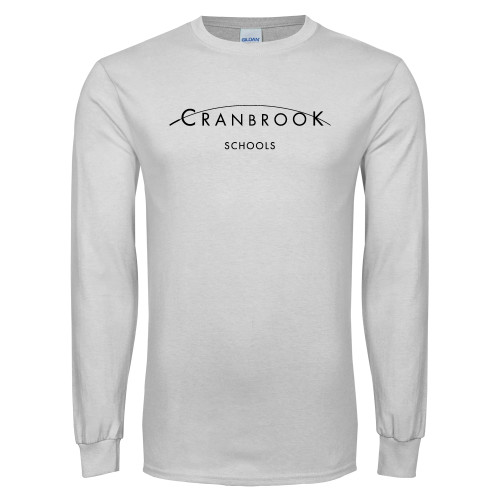  White Long Sleeve T Shirt - School Signature
