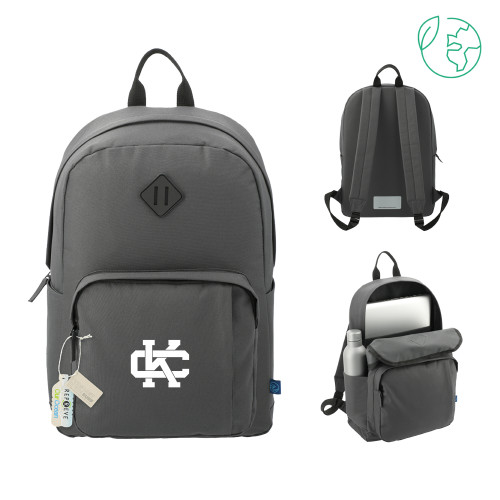  Repreve Ocean Charcoal Everyday Computer Backpack - Primary Logo CK