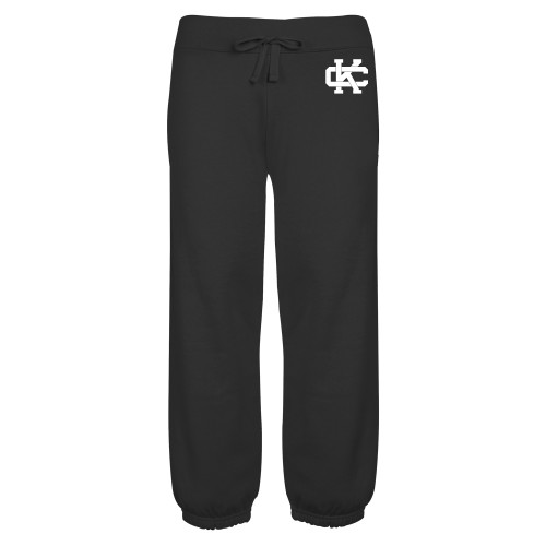  ENZA Womens Black Banded Fleece Capri - Spirit Mark