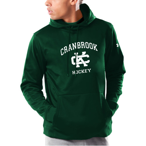  Under Armour Dark Green Armour Fleece Hoodie - Cranbrook Hockey