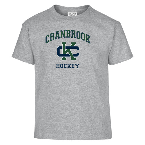  Youth Grey T Shirt - Cranbrook Hockey