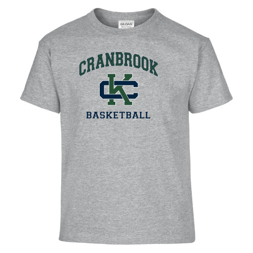  Youth Grey T Shirt - Cranbrook Basketball