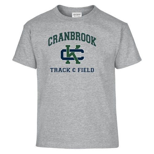  Youth Grey T Shirt - Cranbrook Track and Field