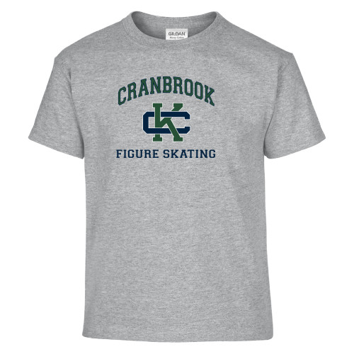  Youth Grey T Shirt - Cranbrook Figure Skating