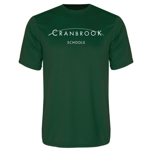  Dark Green Performance Tee - Cranbrook Schools Signature