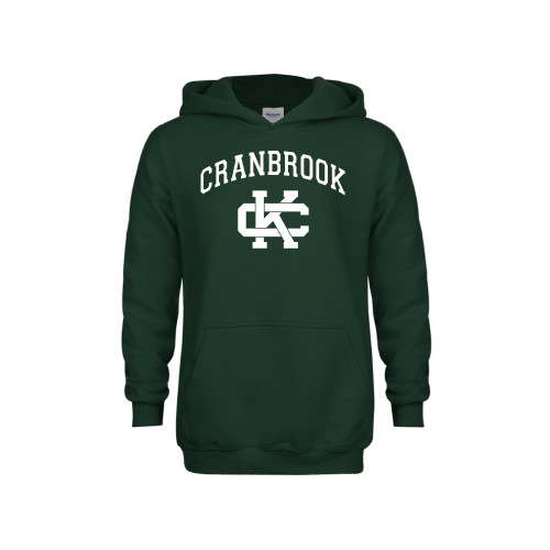  Youth Dark Green Fleece Hoodie - Cranbrook CK