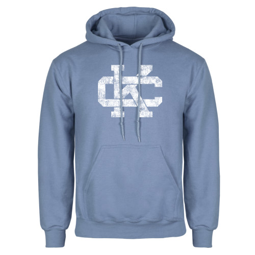  Light Blue Fleece Hoodie - CK Distressed