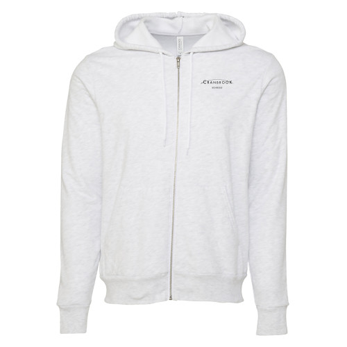  Bella + Canvas Ash Grey Full Zip Hood - Cranbrook Schools Signature