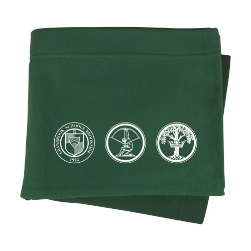  Dark Green Sweatshirt Blanket - Cranbrook School Crests