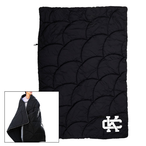  Black Wearable Camping Blanket - Primary Logo CK